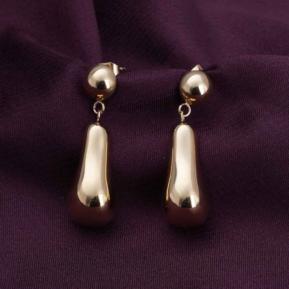 Hollow Teardrop Earrings For Womens Waterproof & Anti-Tarnish : ER258