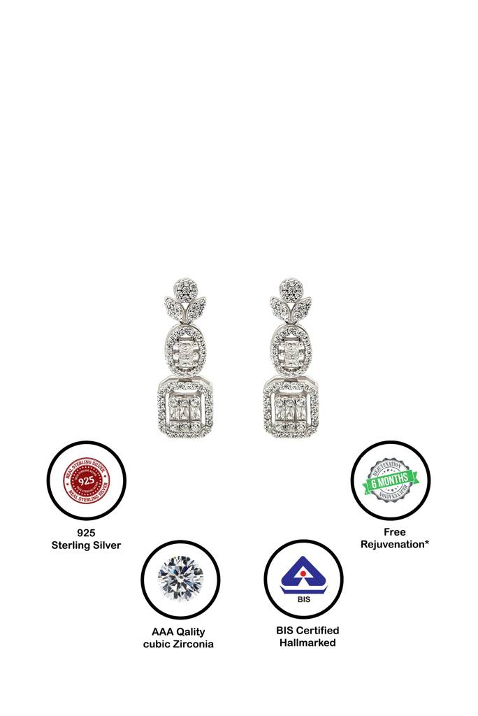 Silberry 925 Sterling Silver Marvel Earrings : ER2599