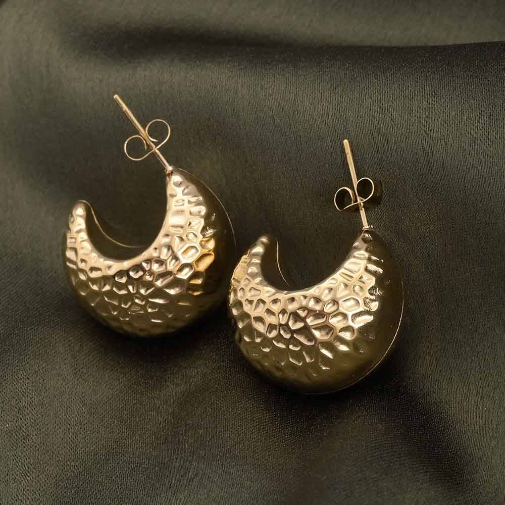 Hammered Dome Earrings : ER261