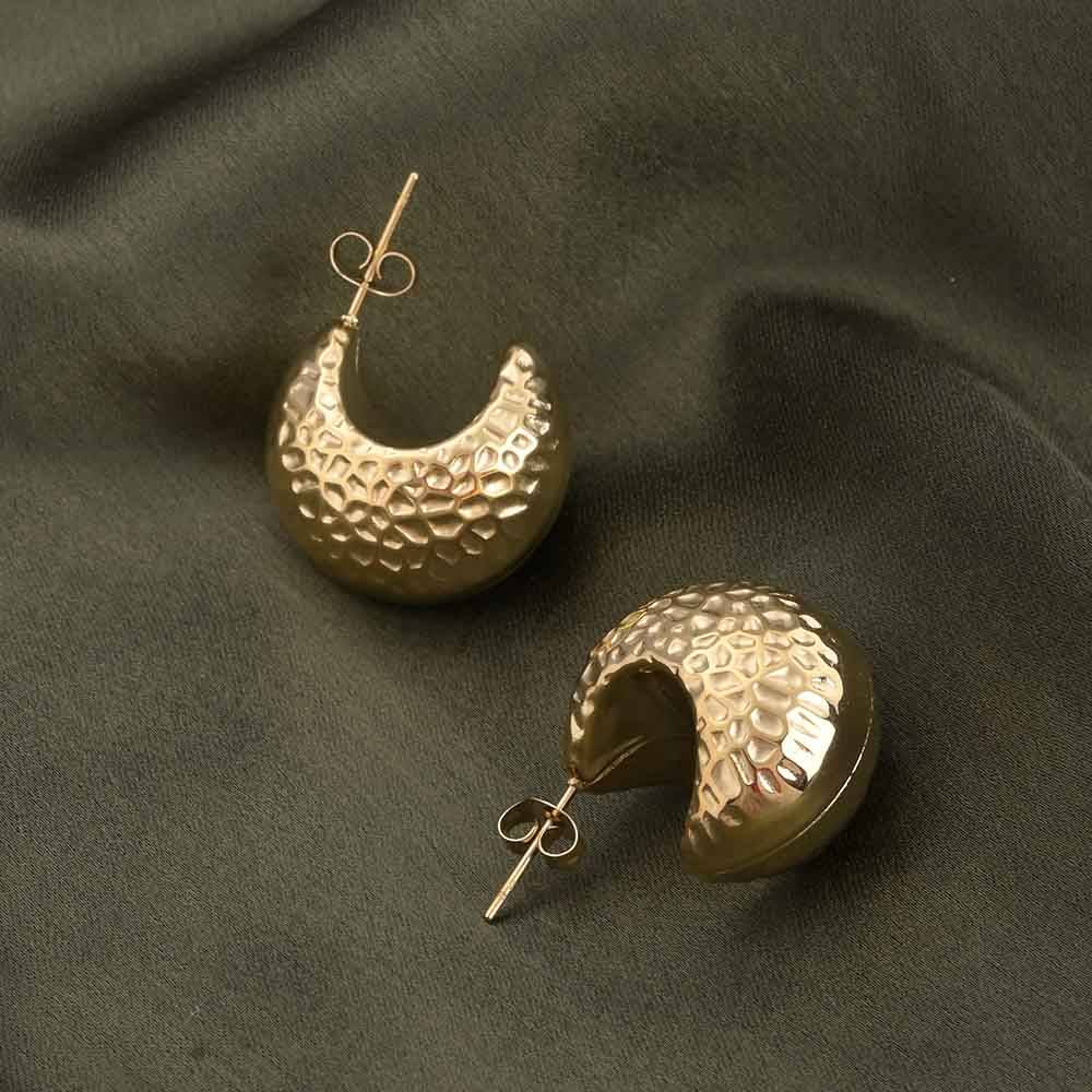 Hammered Dome Earrings : ER261