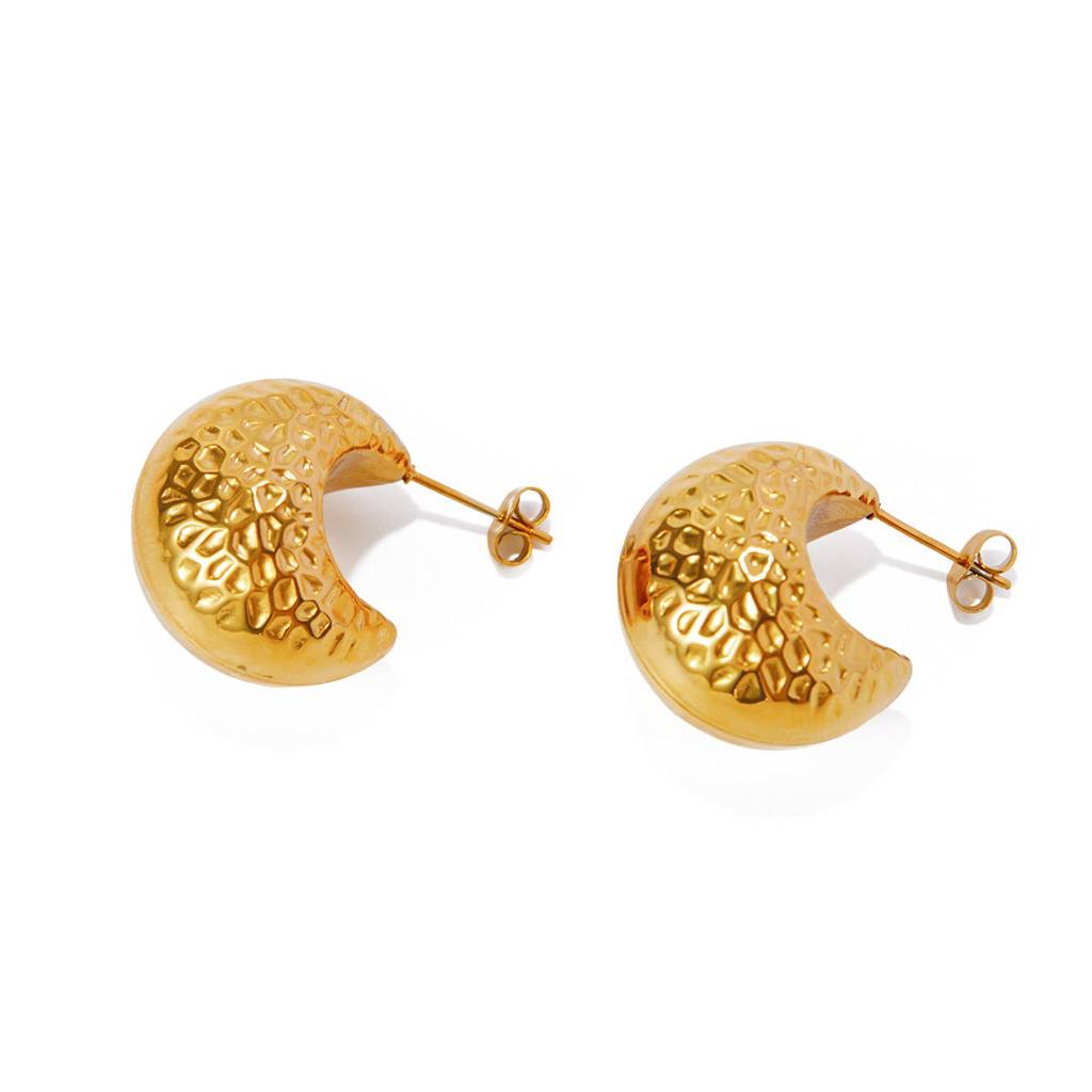 Hammered Dome Earrings : ER261