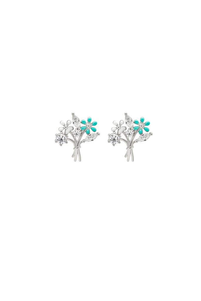 Silberry 925 Sterling Silver Leafy Earrings : ER2739
