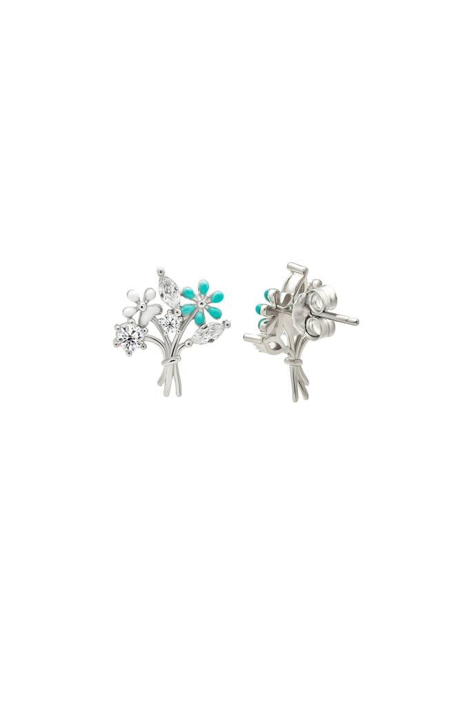 Silberry 925 Sterling Silver Leafy Earrings : ER2739