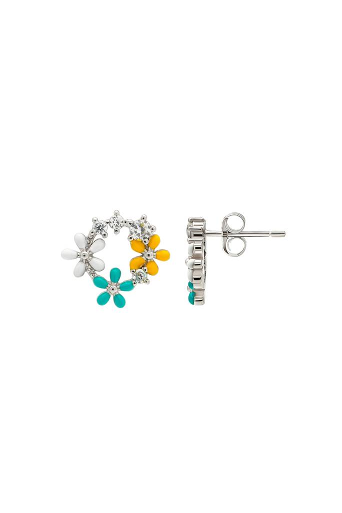 Silberry 925 Sterling Silver Blossom Earrings : ER2781
