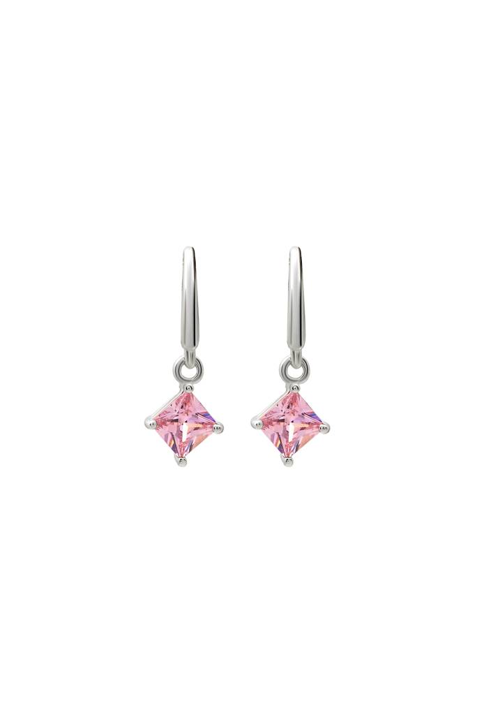 Silberry 925 Sterling Silver Pink Luster Earrings : ER3311