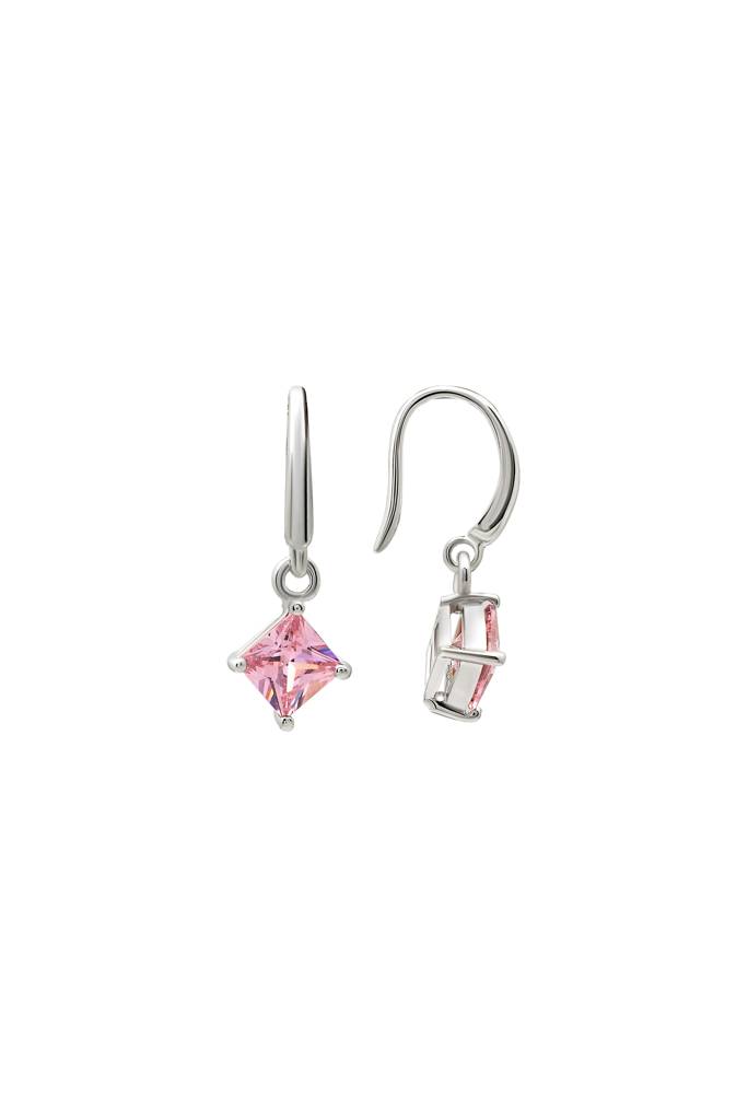 Silberry 925 Sterling Silver Pink Luster Earrings : ER3311