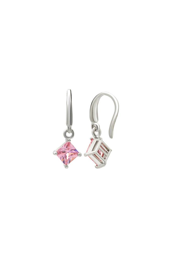 Silberry 925 Sterling Silver Pink Luster Earrings : ER3311