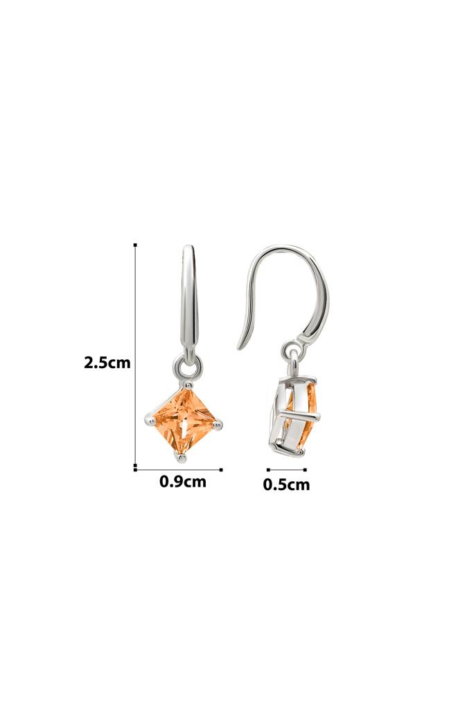 Silberry 925 Sterling Silver Pink Luster Earrings : ER3335