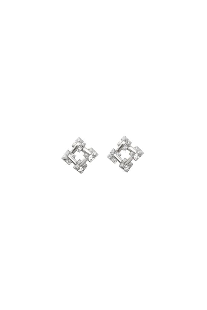 Silberry 925 Sterling Silver Sparkle Studs : ER3359