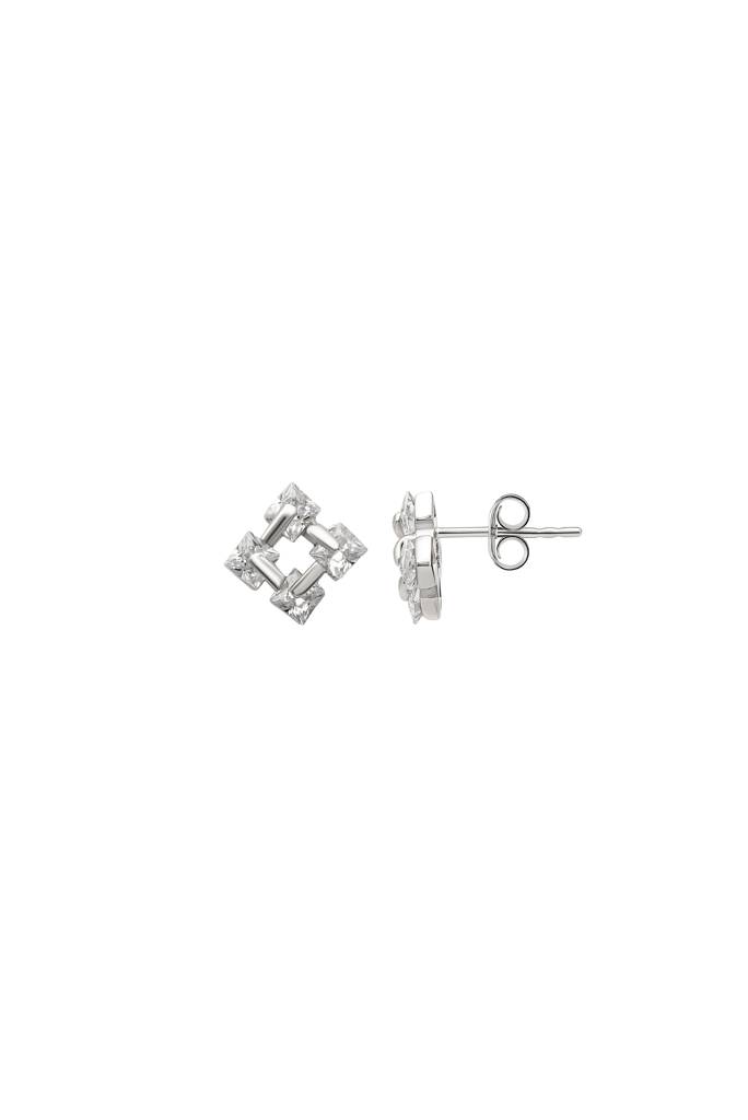 Silberry 925 Sterling Silver Sparkle Studs : ER3359