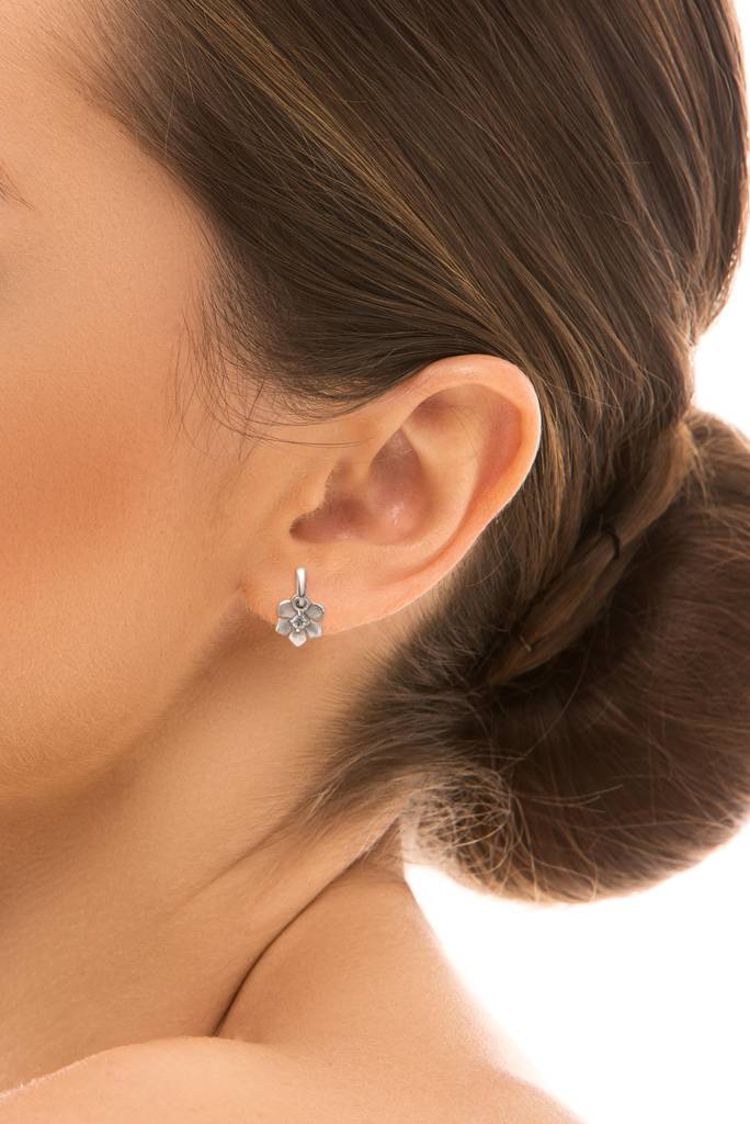 Silberry 925 Sterling Silver Lily Earrings : ER3382