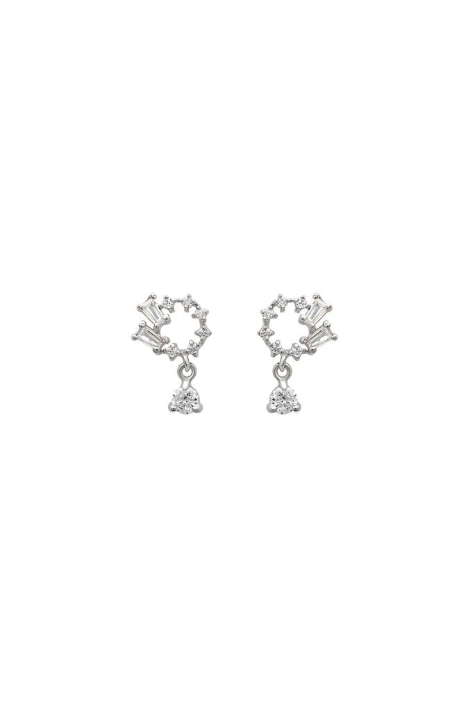 Silberry 925 Sterling Silver Orchid Earrings : ER3419