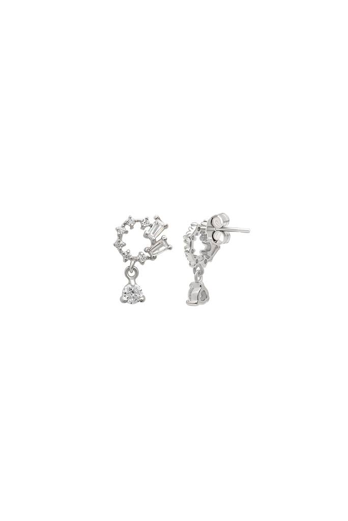 Silberry 925 Sterling Silver Orchid Earrings : ER3419