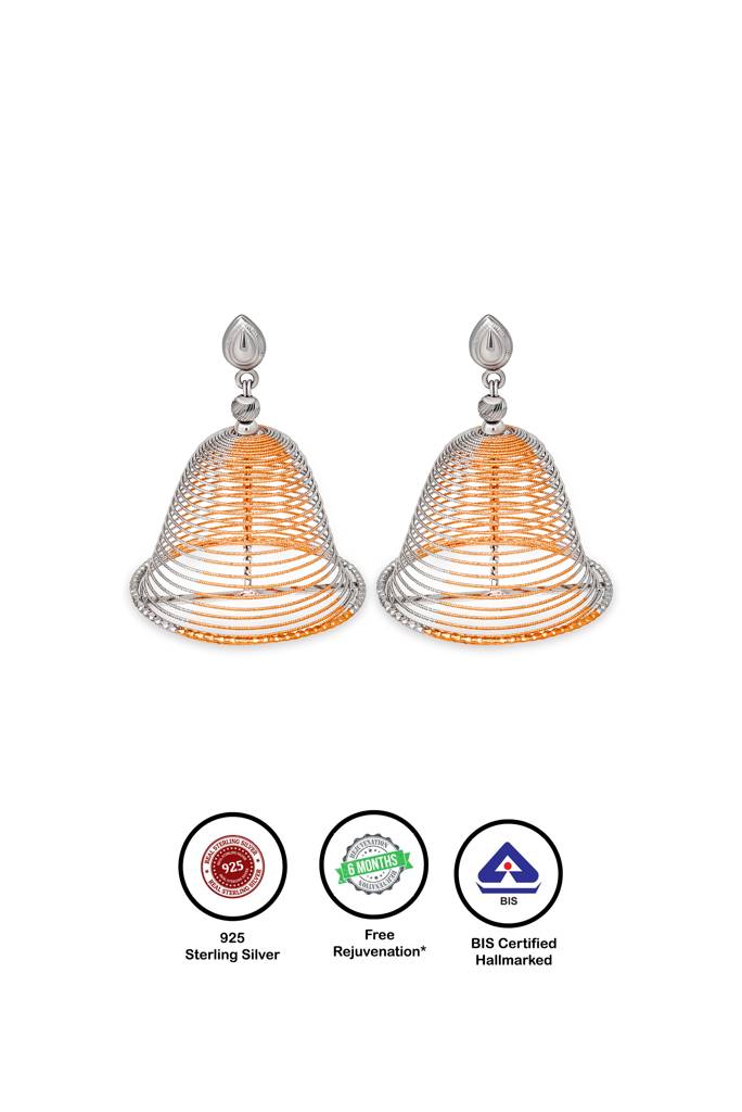 Silberry 925 Sterling Silver Dancing Jhumka : ER3459