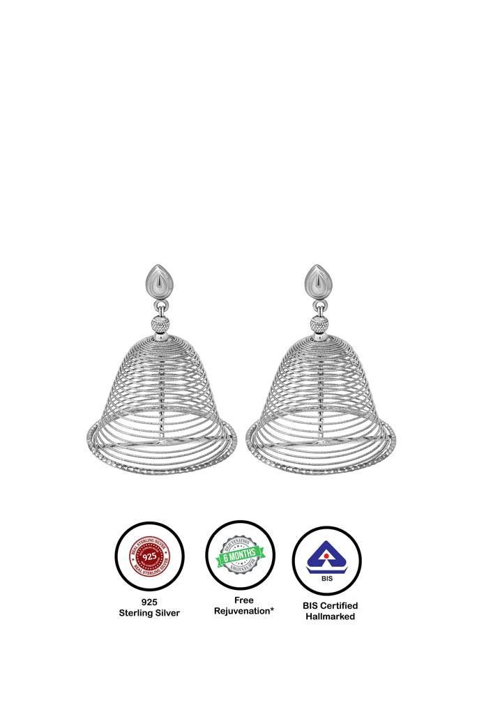 Silberry 925 Sterling Silver Dancing Jhumka : ER3477