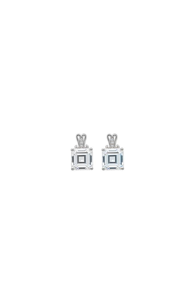 Silberry 925 Sterling Silver Cube Earrings : ER3613
