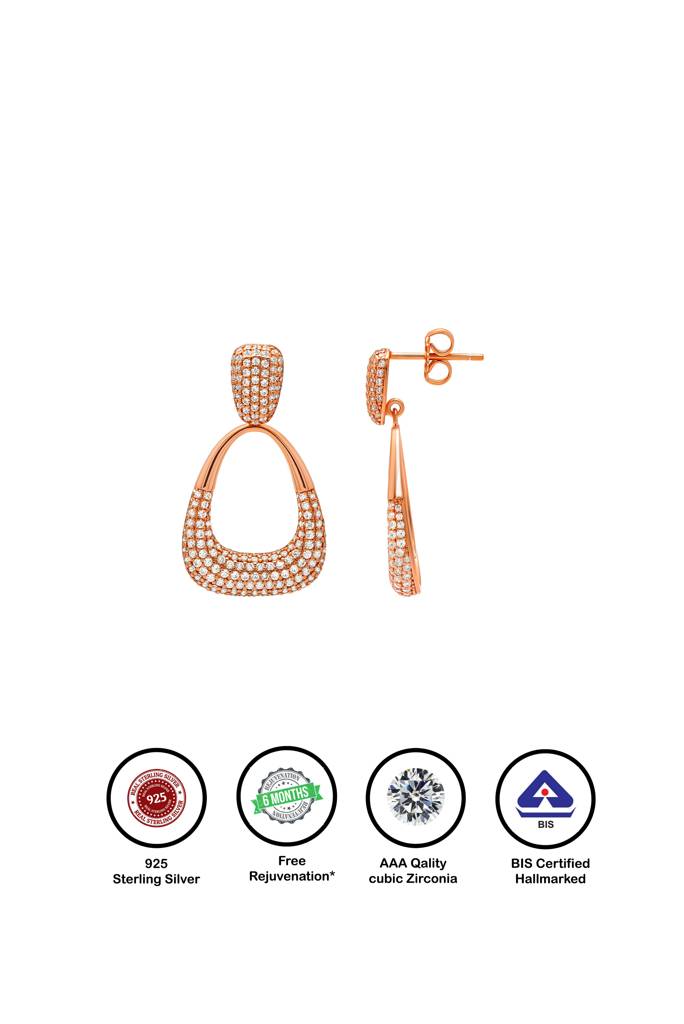 Silberry 925 Sterling Silver Luxe Earrings : ER3856