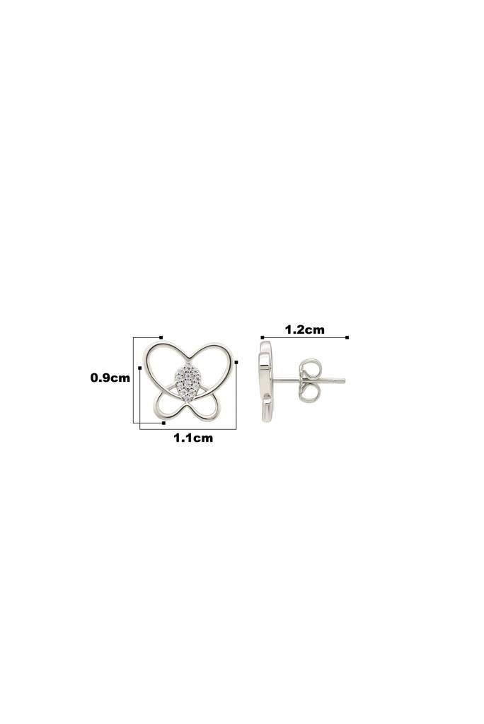 Silberry 925 Sterling Silver Delicate Butterfly Earrings : ER3982