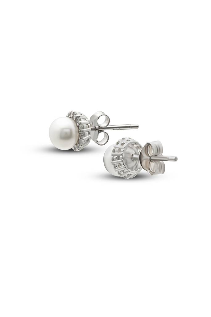Silberry 925 Sterling Silver Pearl Shine Earrings : ER404