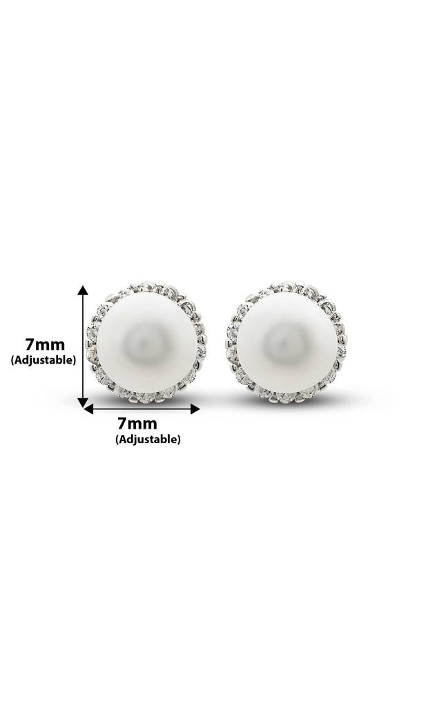 Silberry 925 Sterling Silver Pearl Shine Earrings : ER404