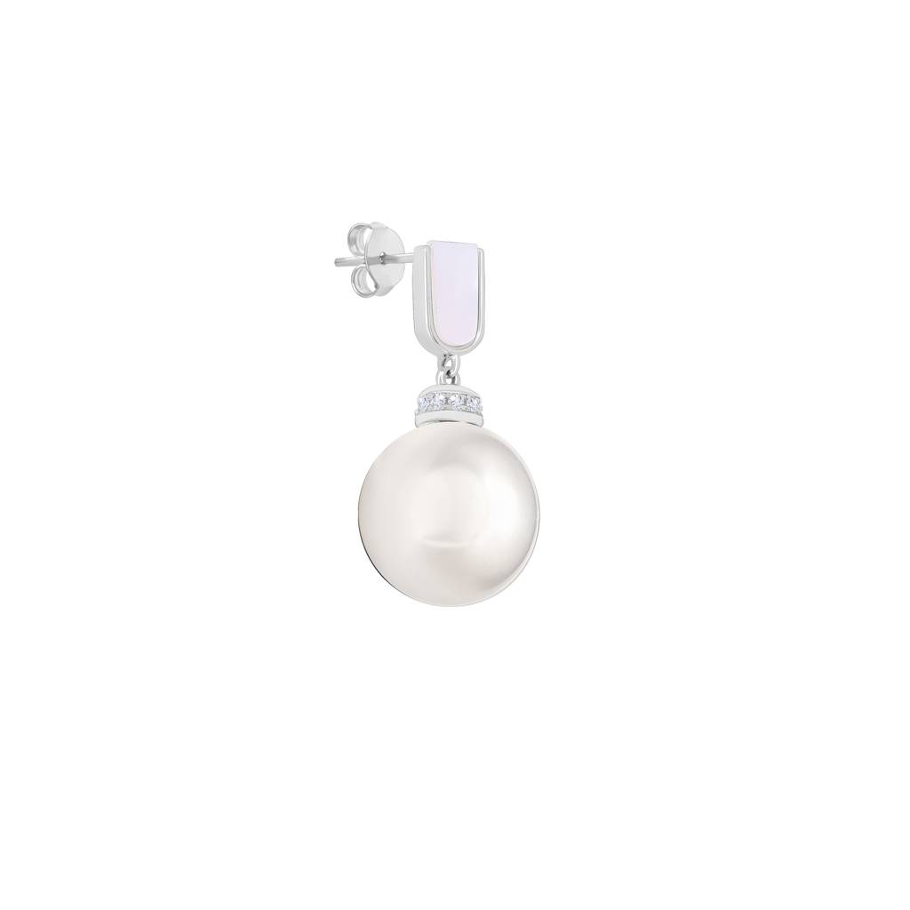 Drop Pearl Earrings : FOER598