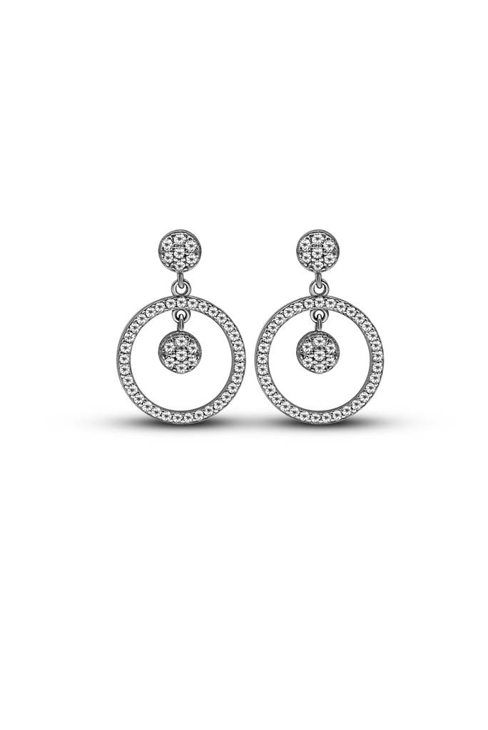Silberry 925 Sterling Silver Artful Drip Earrings : ER599