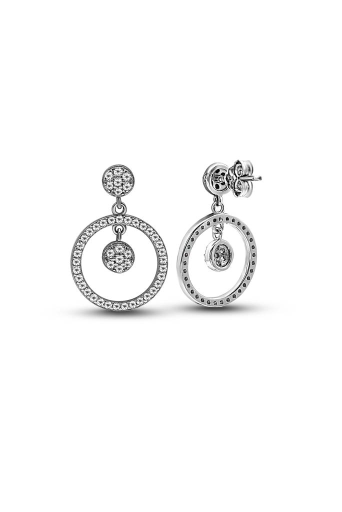 Silberry 925 Sterling Silver Artful Drip Earrings : ER599