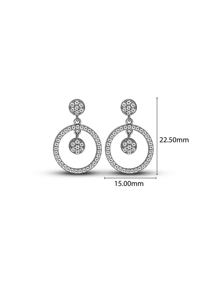Silberry 925 Sterling Silver Artful Drip Earrings : ER599