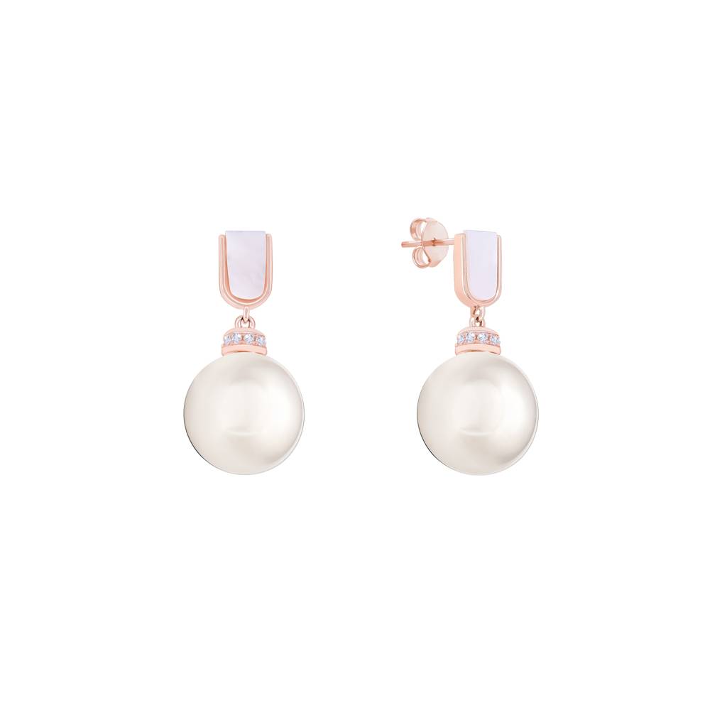 Drop Pearl Earrings : FOER607