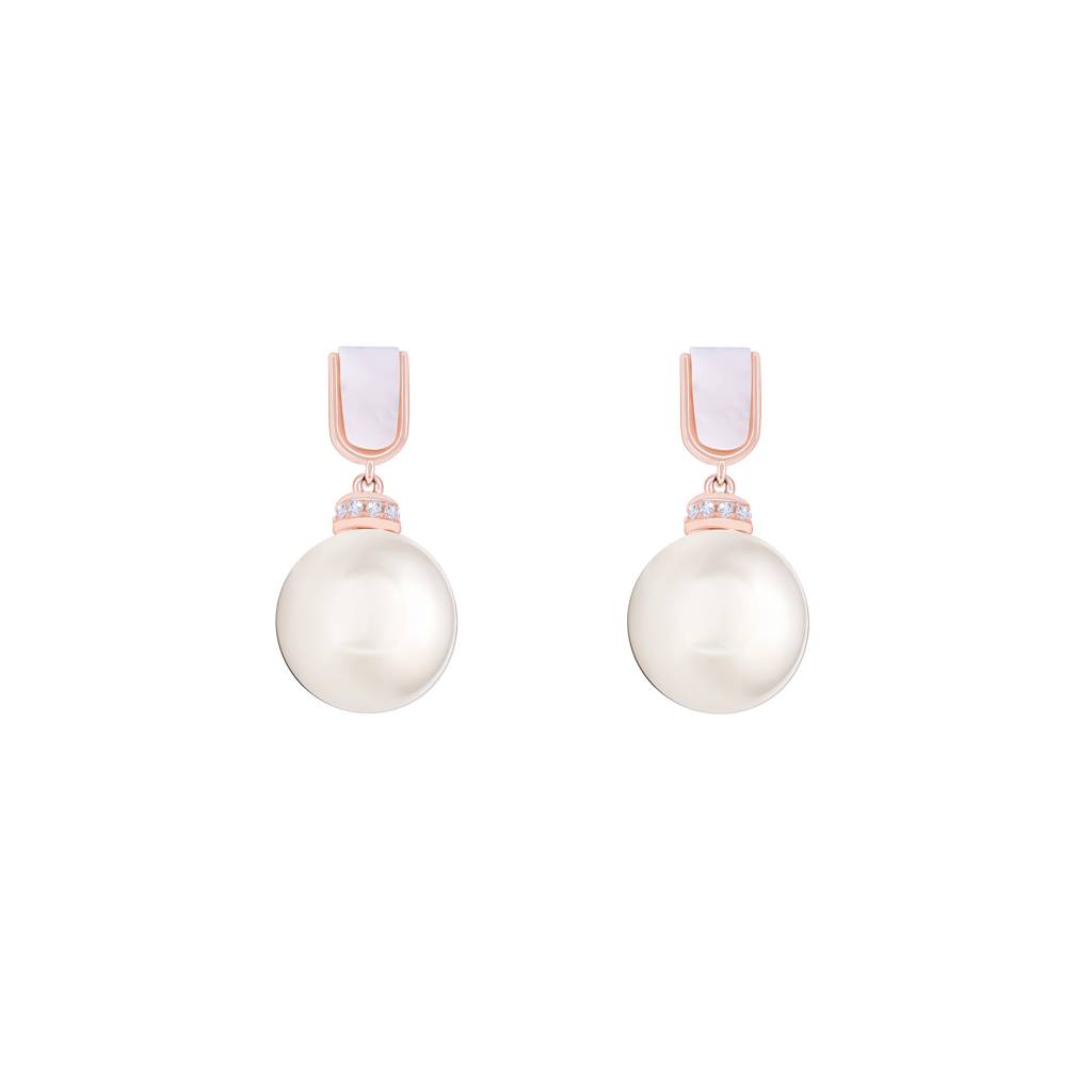 Drop Pearl Earrings : FOER607