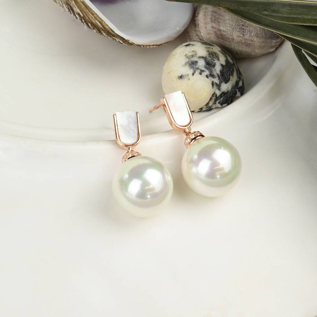 Drop Pearl Earrings : FOER607