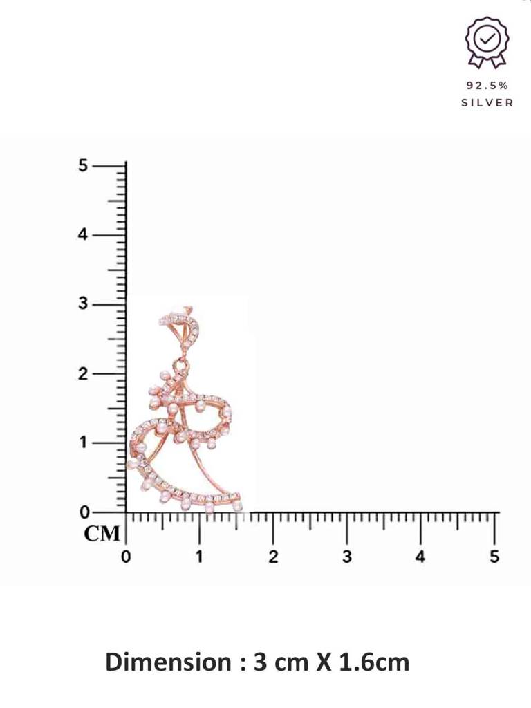 Sterling Silver Chic Pearl Swirl Drop Earrings : ERDR186-RG-NA