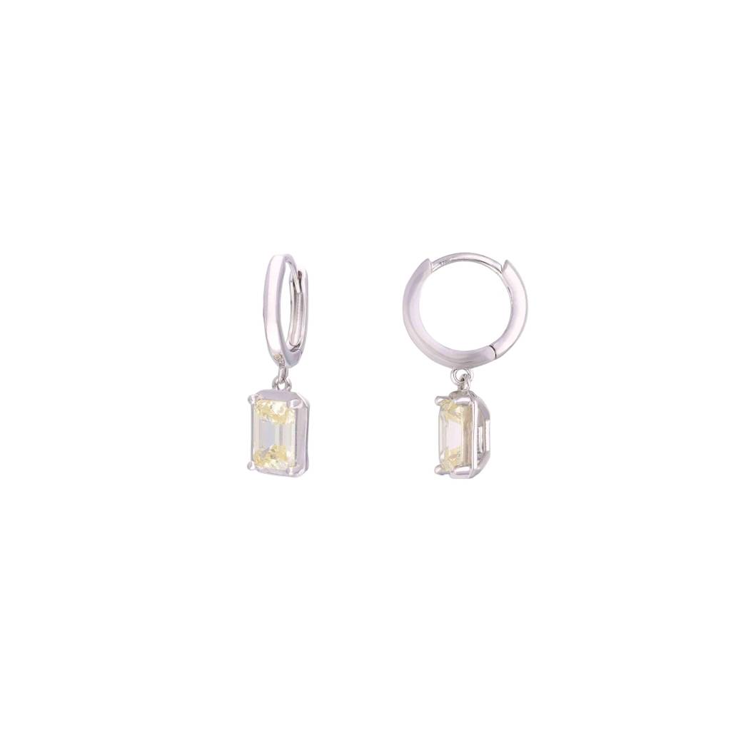 Sterling Silver Chic Drop Earrings : ERDR196-S-NA