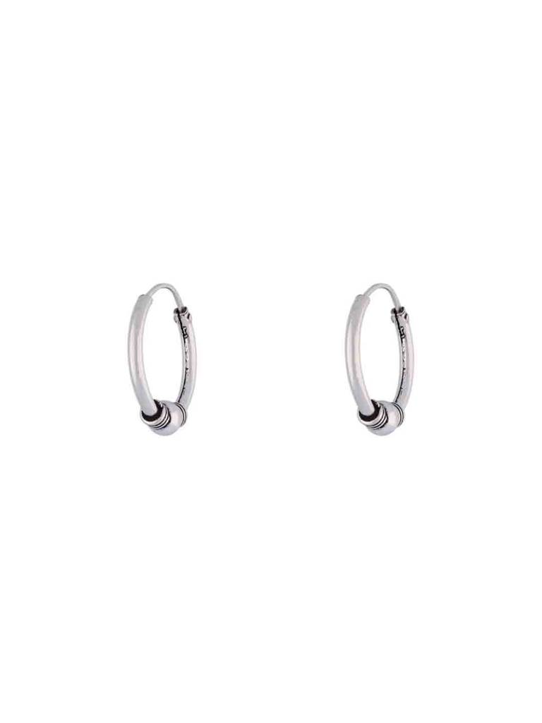 Sterling Twists Silver Hoop Earrings : ERHP143-S-NA