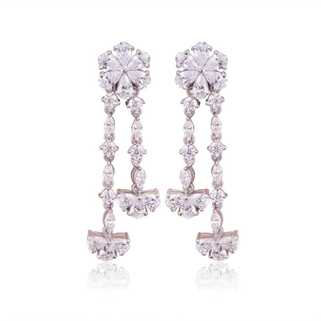 Frosted Drop Earrings