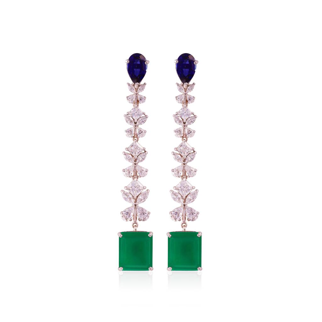 Fiesta Fusion Earrings : ERS-062-GrBL