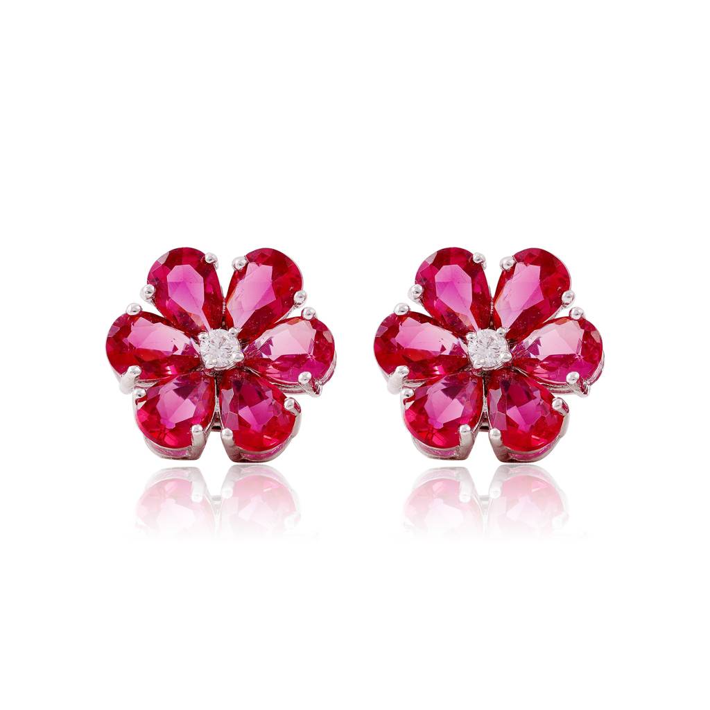 Petal Pop Studs : ERS-064-RD