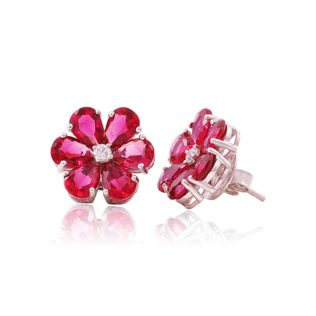 Petal Pop Studs : ERS-064-RD