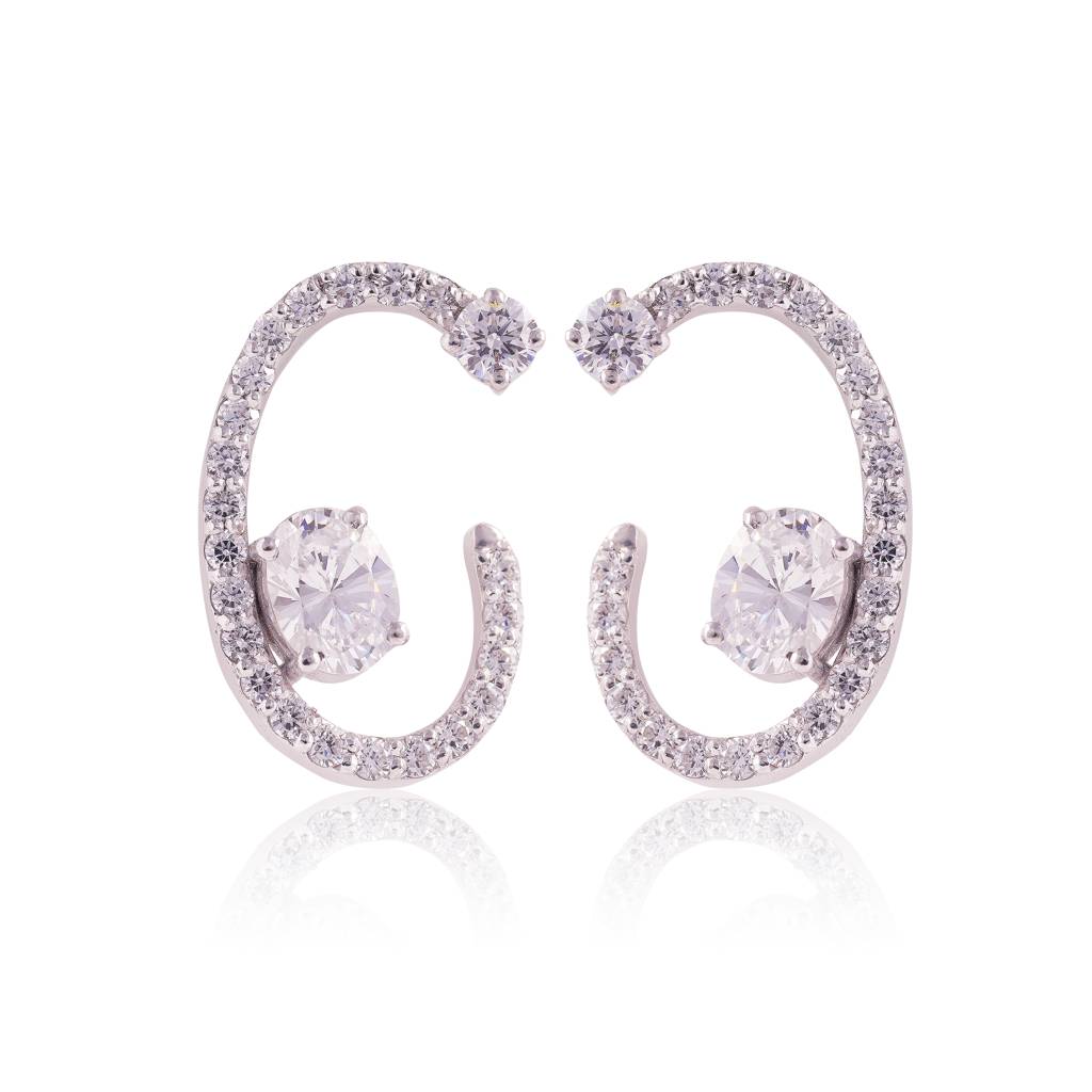 Luna Arc Earrings : ERS-083-W