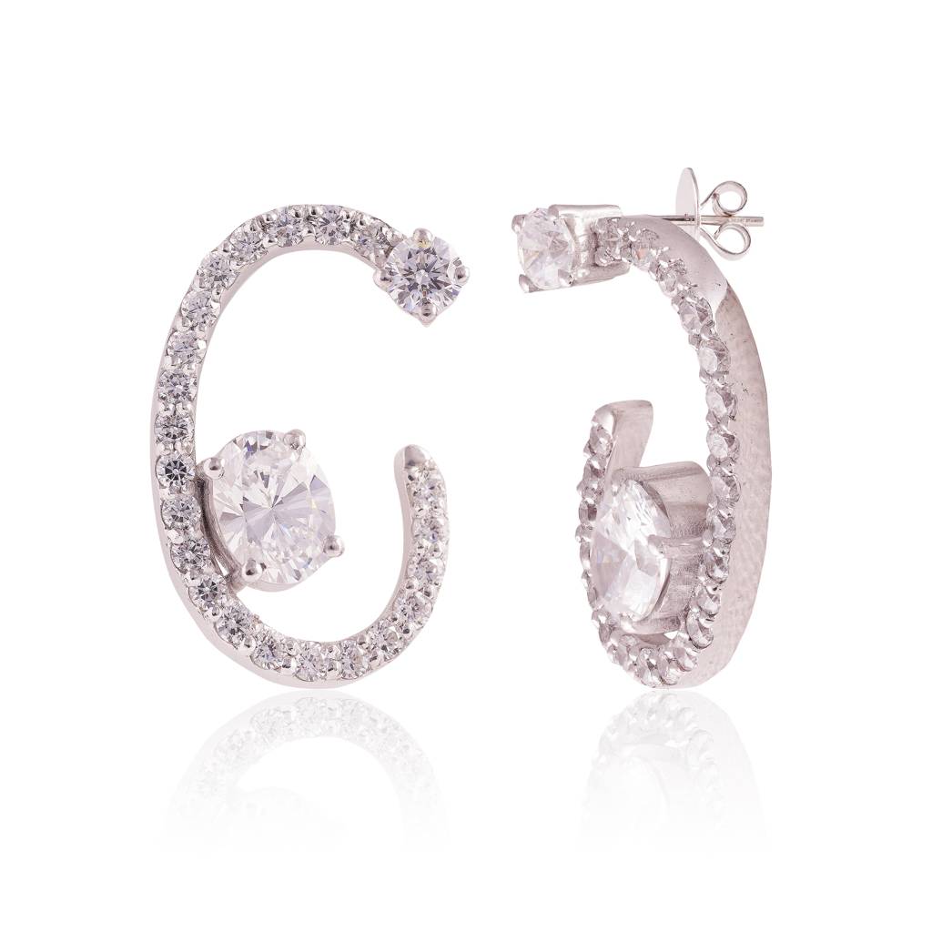 Luna Arc Earrings : ERS-083-W
