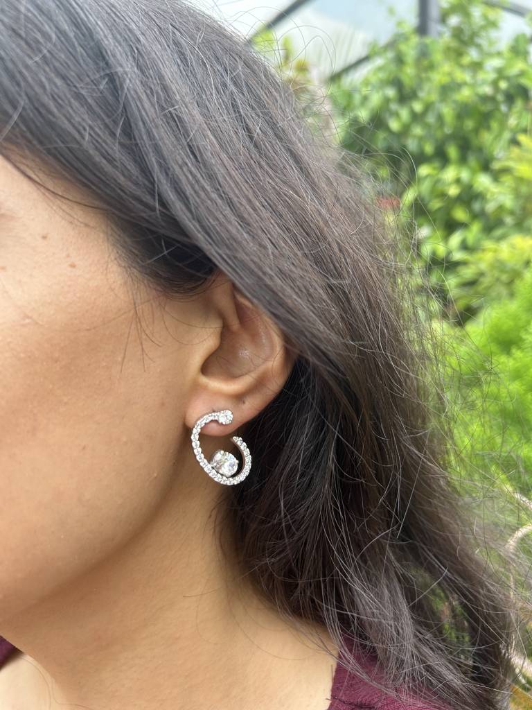 Luna Arc Earrings : ERS-083-W