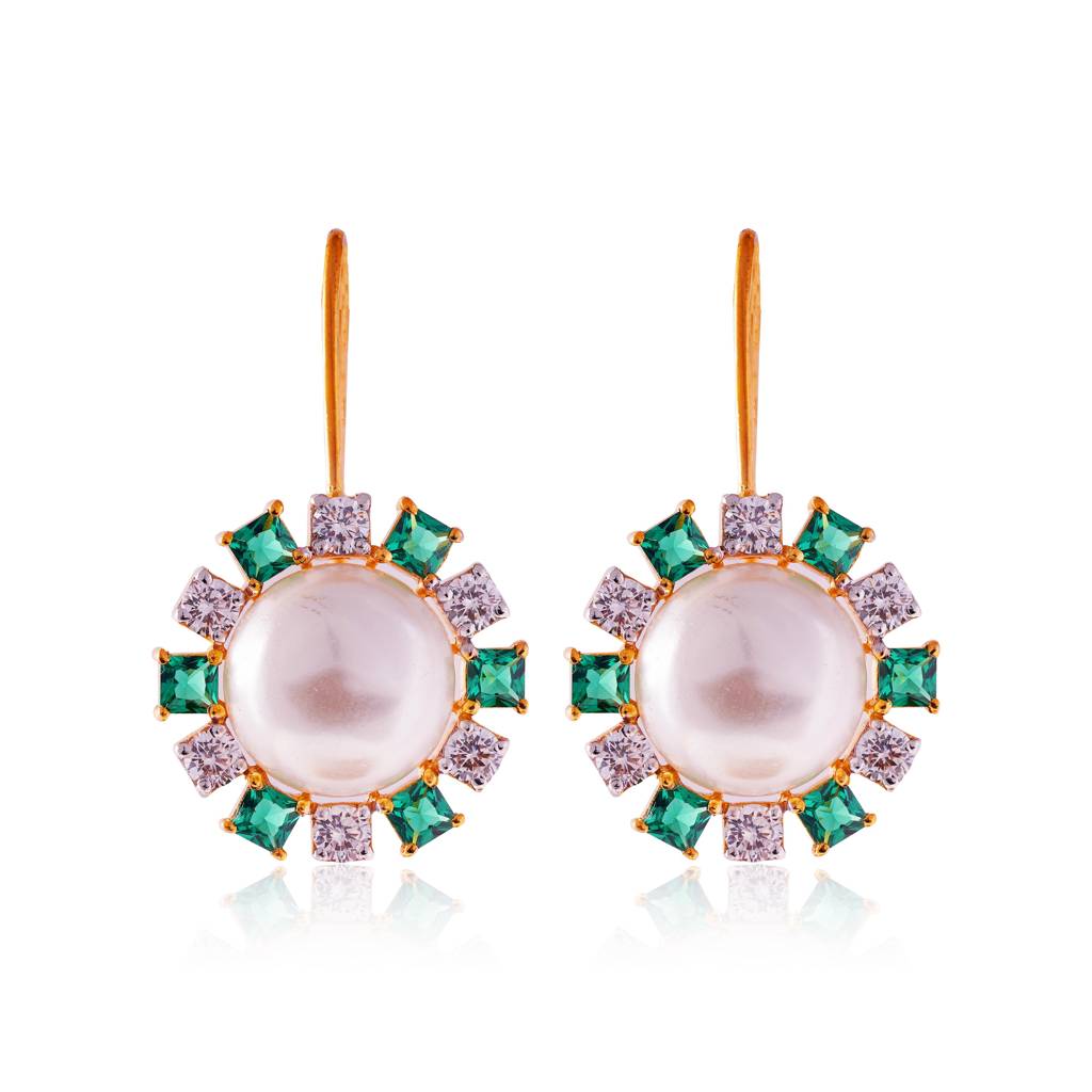 Noor Pearl Drops : ERS-087-GR
