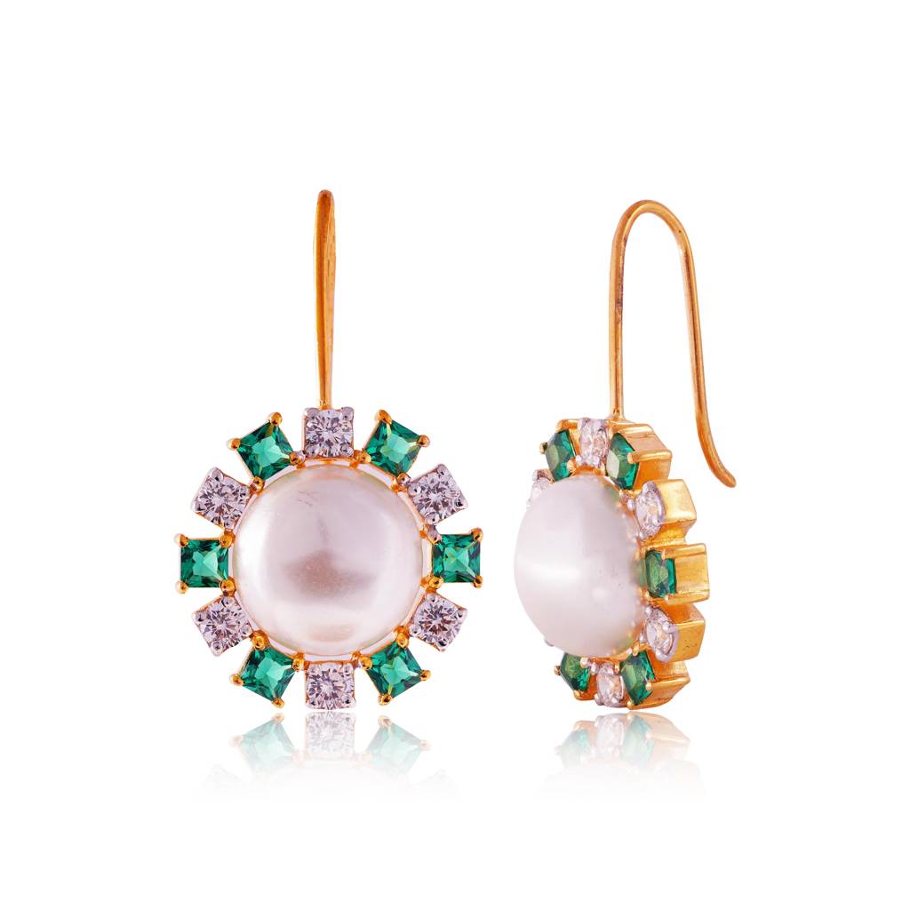 Noor Pearl Drops : ERS-087-GR