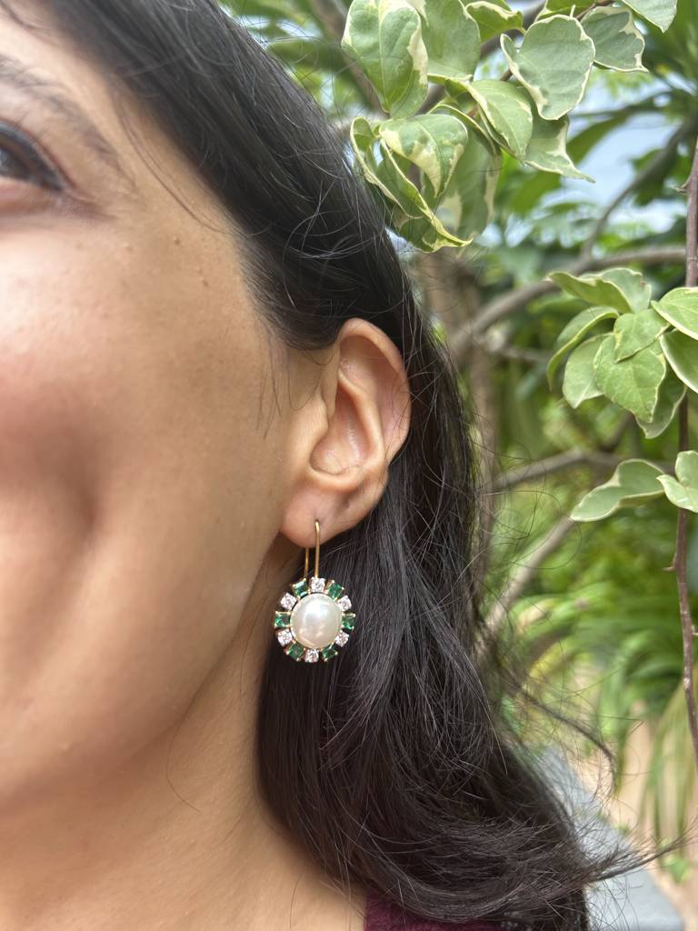 Noor Pearl Drops : ERS-087-GR