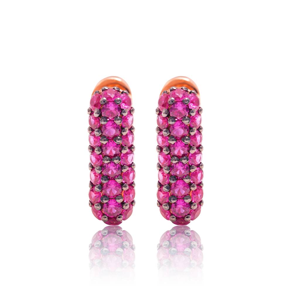 Bellus Chubby Square Earrings : ERS-095-RD