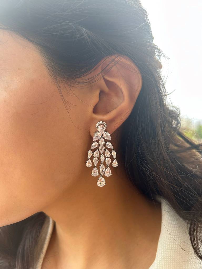 Glitterati Regalia Earrings : ERS-104-W