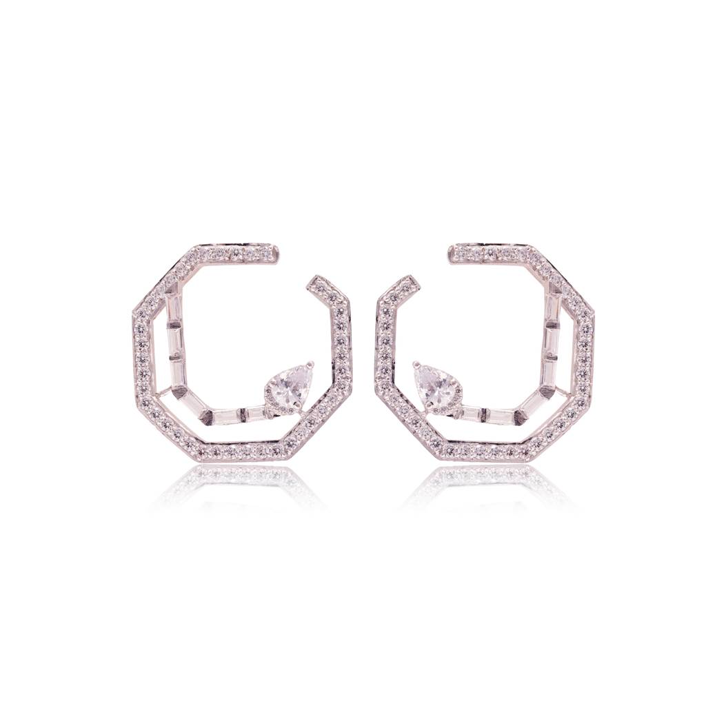 Prisma Earrings : ERS-107-W