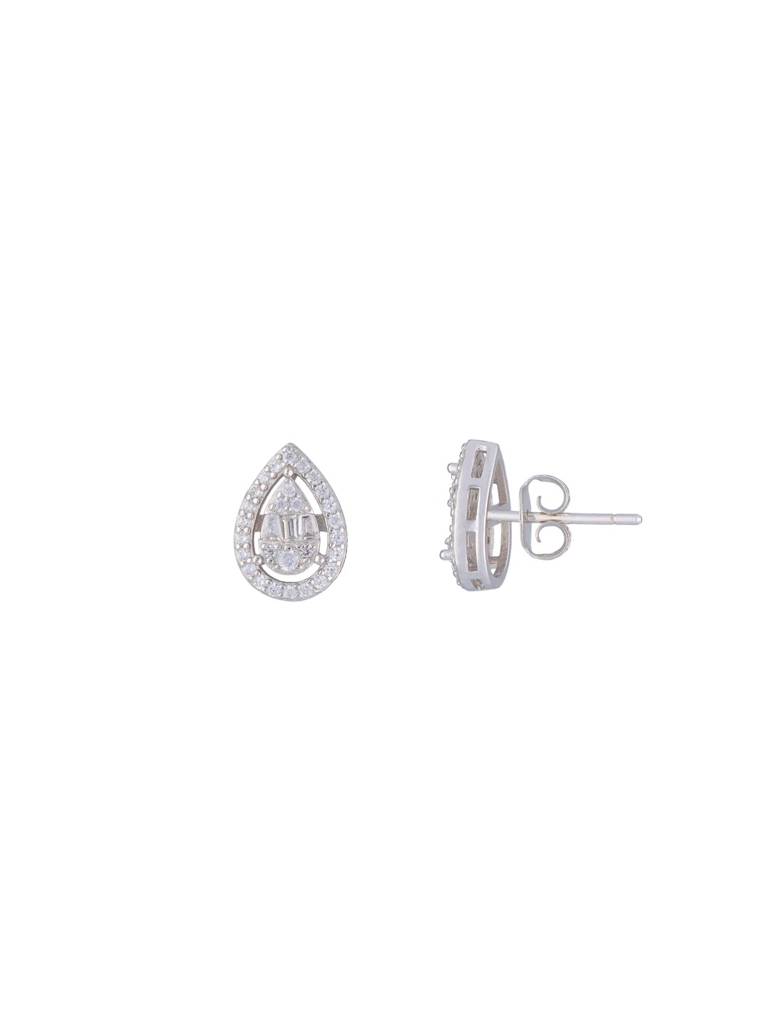 Charming Crystal Drops Casual Studs Earrings : ERSD201-S-NA