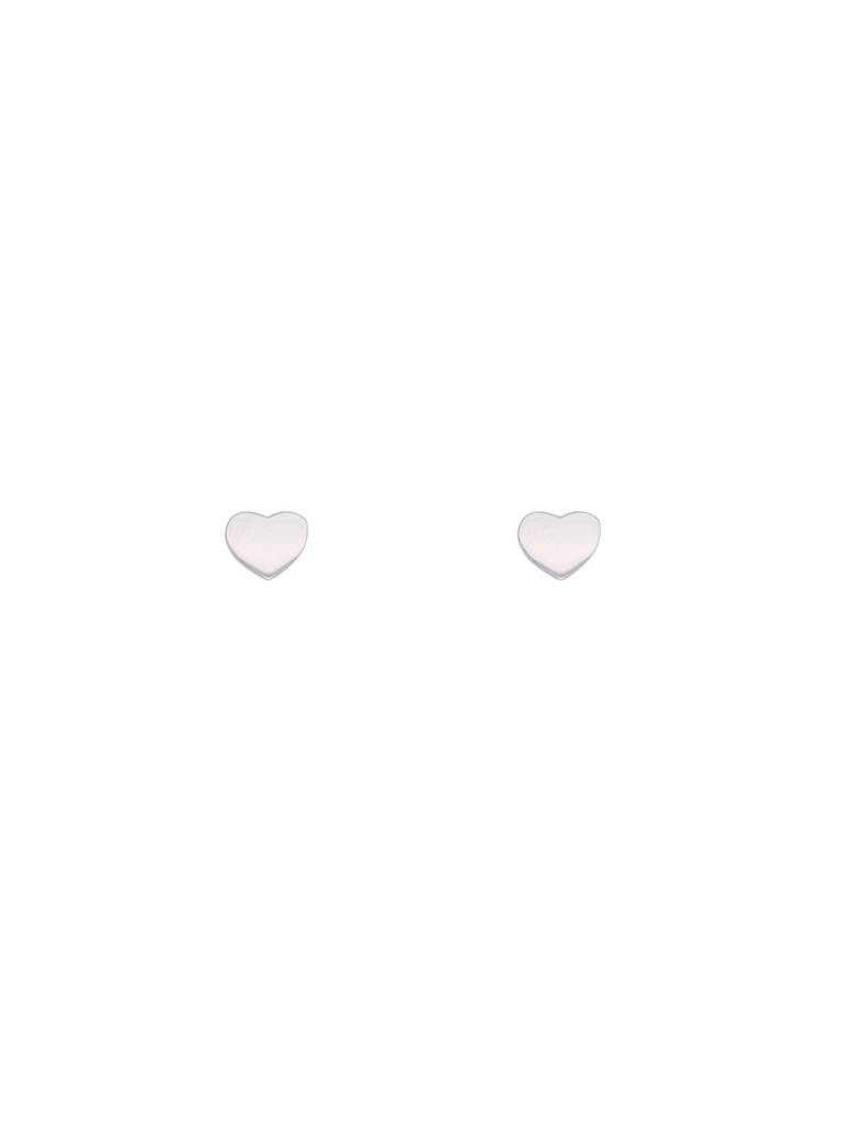 Cute Heart Quotient Sterling Silver Earrings : ERSD317-S-NA