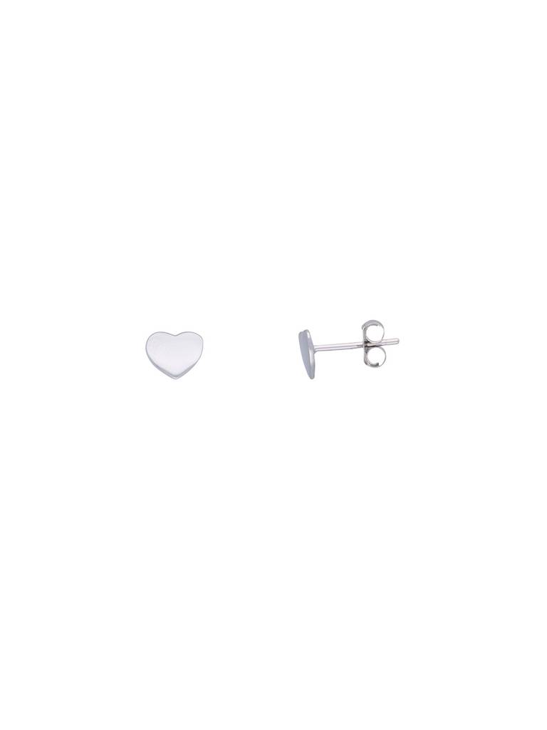 Cute Heart Quotient Sterling Silver Earrings : ERSD317-S-NA